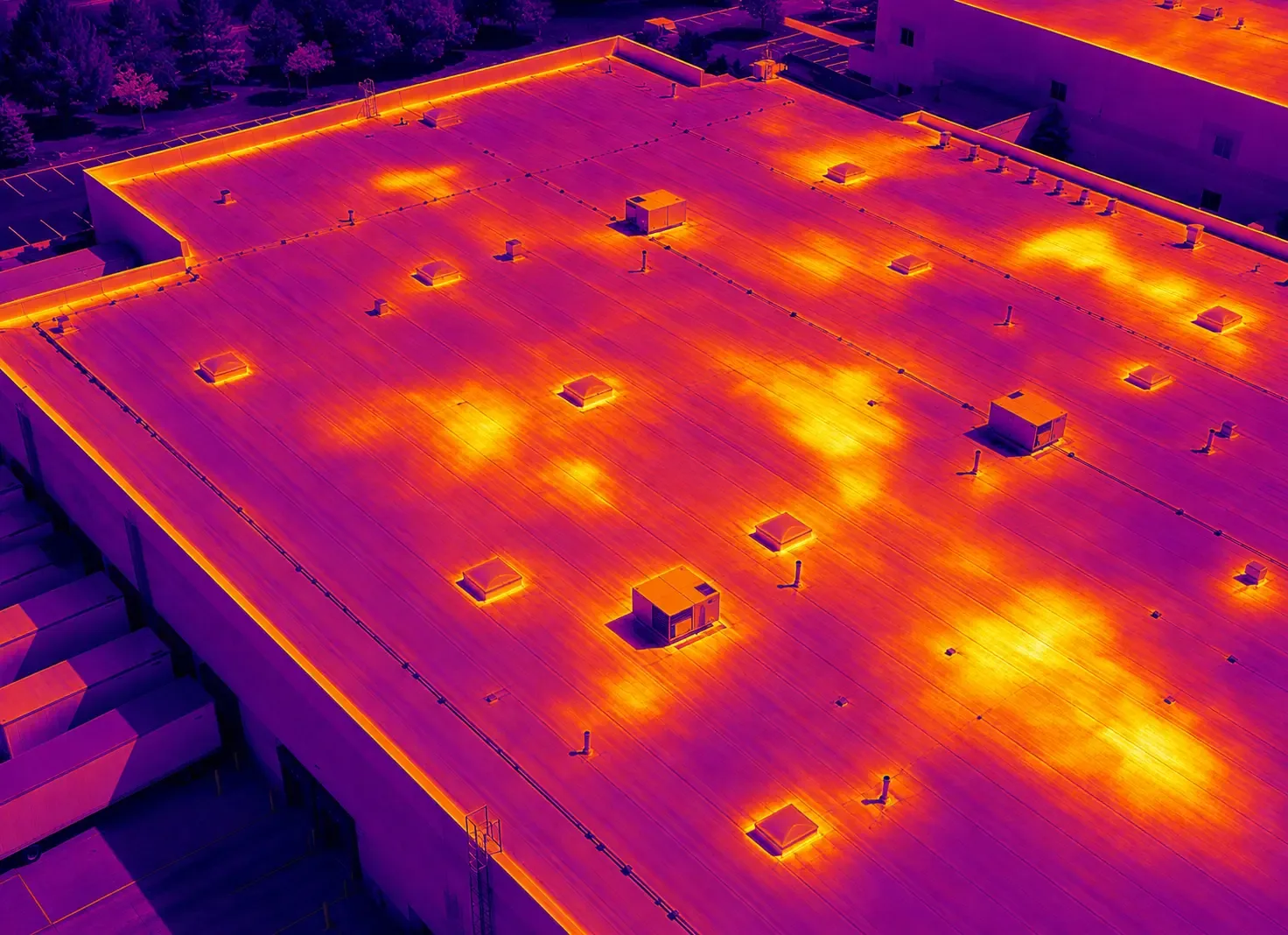 Infrared Moisture Survey for Commercial Roofs in Mesquite, TX